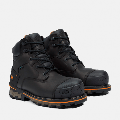 Men's Boondock 6" Composite Toe Waterproof Work Boot - Black