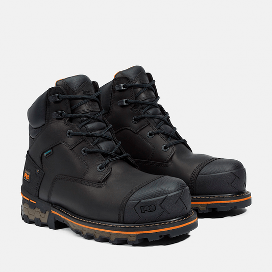 Men's Boondock 6" Composite Toe Waterproof Work Boot - Black