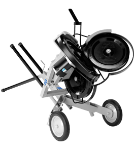 Junior Hack Attack Baseball Pitching Machine with Extended Legs