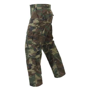 Rothco Vintage Camo Paratrooper Fatigue Pants-Woodland Digital Camo