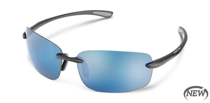Topline Matte Black | Polarized Blue Mirror