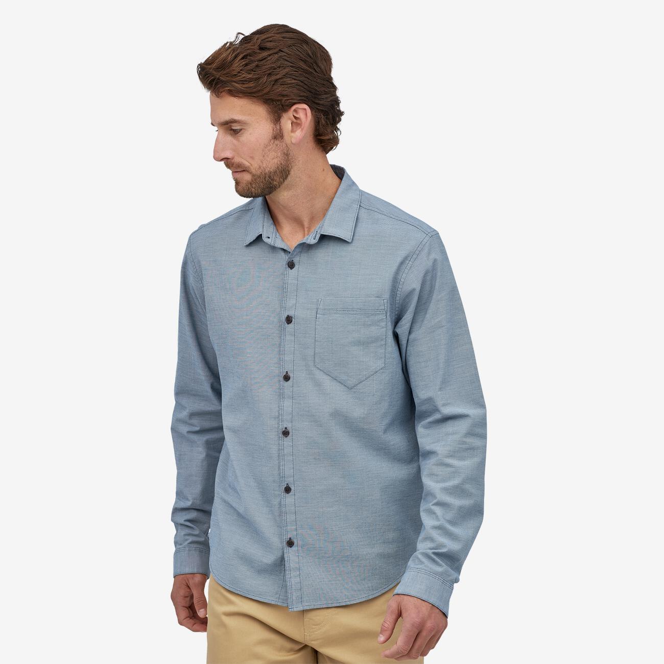 M's L/S Organic Cotton Slub Poplin Shirt
