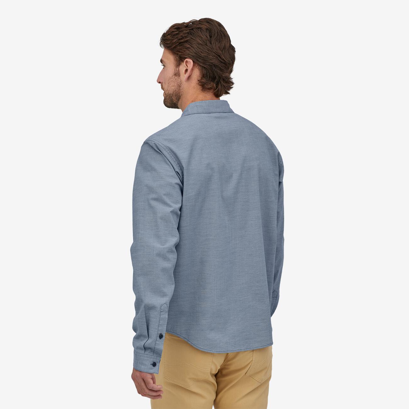 M's L/S Organic Cotton Slub Poplin Shirt