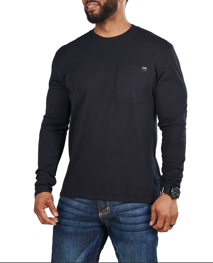 Elite Long Sleeve Pocket Tee