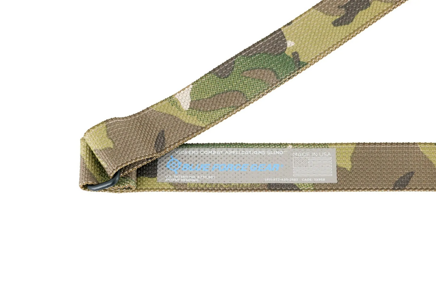 Blue Force Gear, Vickers Combat Applications Sling, Padded 2 Point Combat Sling with Metal Hardware, 54"-64" Length, Multicam, 1.25" Webbing