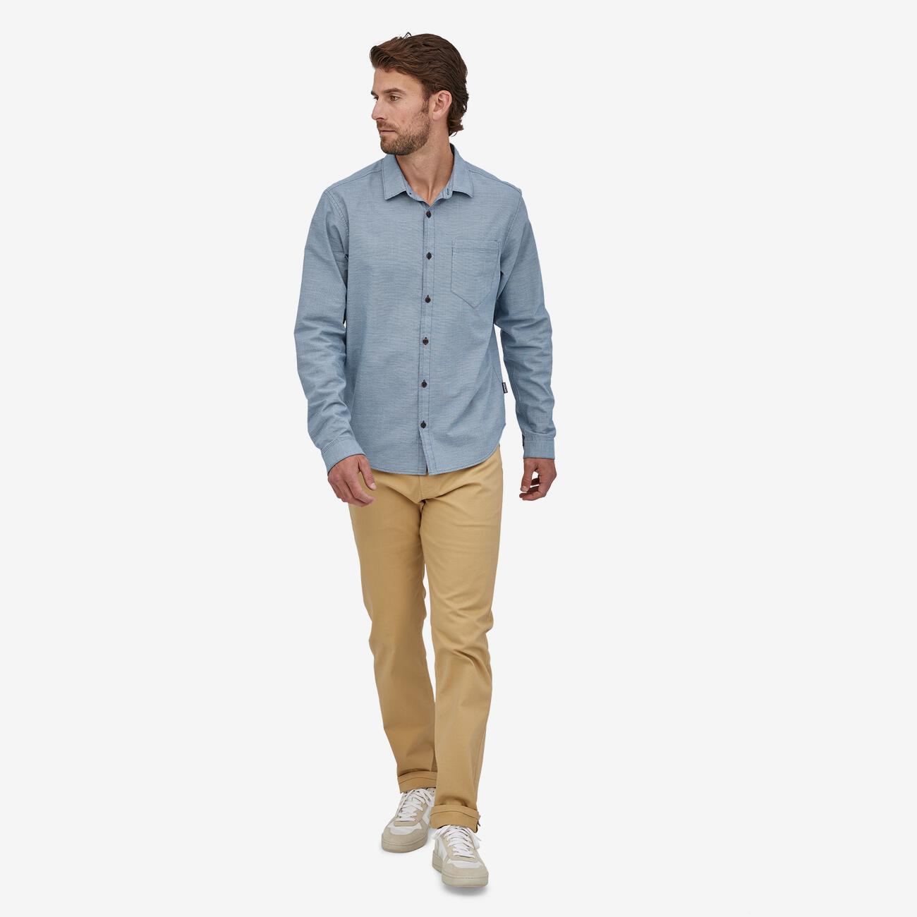 M's L/S Organic Cotton Slub Poplin Shirt
