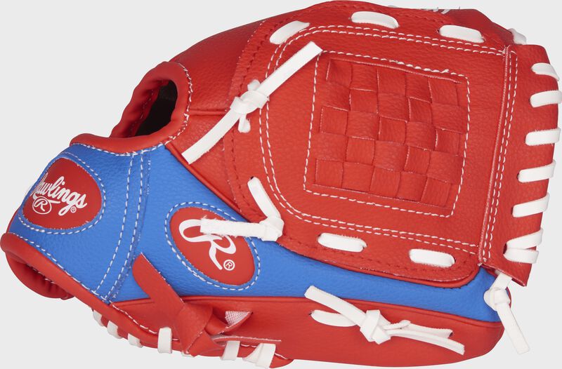 Players Series 9 in Softball Glove with Soft Core Ball - Scarlet/Royal