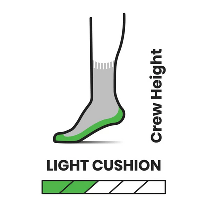 Kids' Hike Light Cushion Park Explorer Pattern Crew Socks