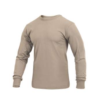 Rothco Long Sleeve Solid T-Shirt - Desert Sand