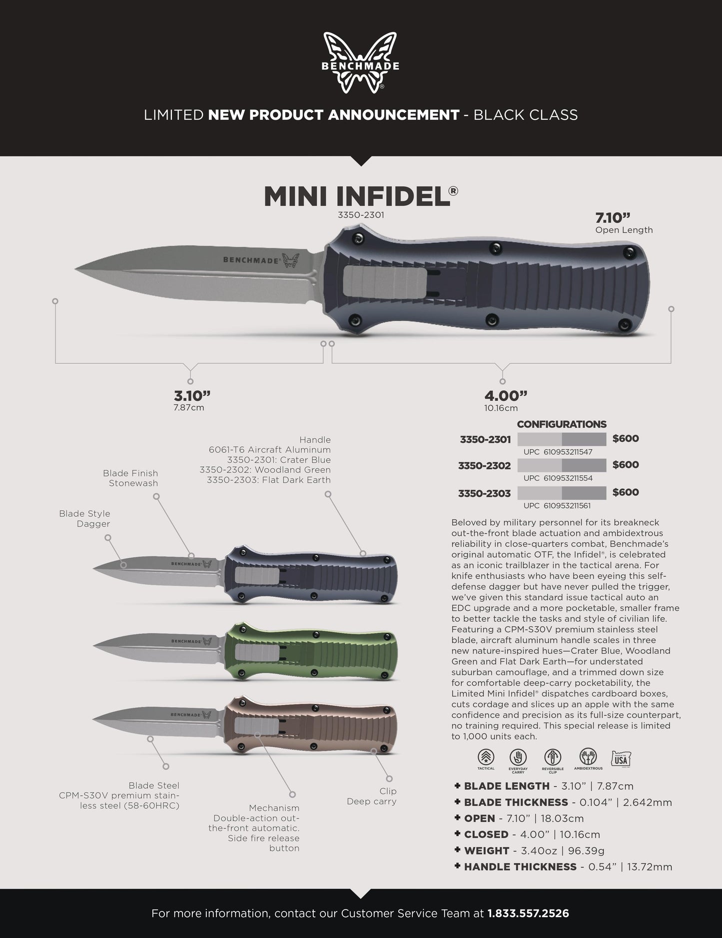 Mini INFIDEL®3350-2302 Limited Edition