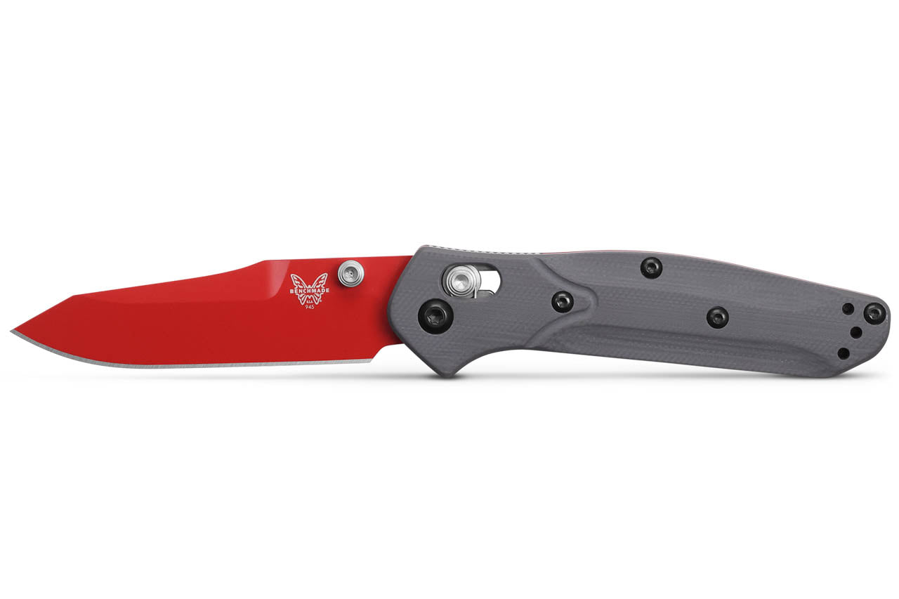 945RD-2401 Mini Osborne Gray G10 Red S90V Blade