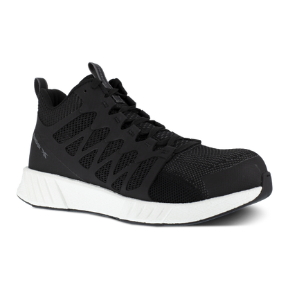 Fusion Flexweave™ Work - RB4316  Men's Athletic Mid-Cut Work Shoe - Black and White