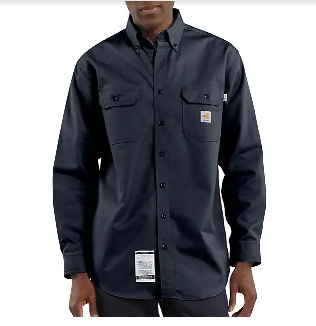 FLAME-RESISTANT TWILL SHIRT WITH POCKET FLAP