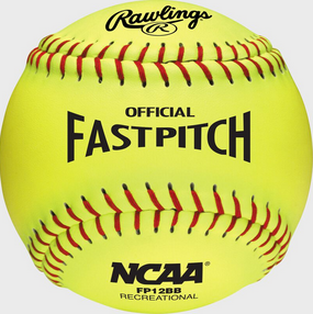 Rawlings 11-Inch NCAA Recreational Fastpitch Ball, 6 Pack