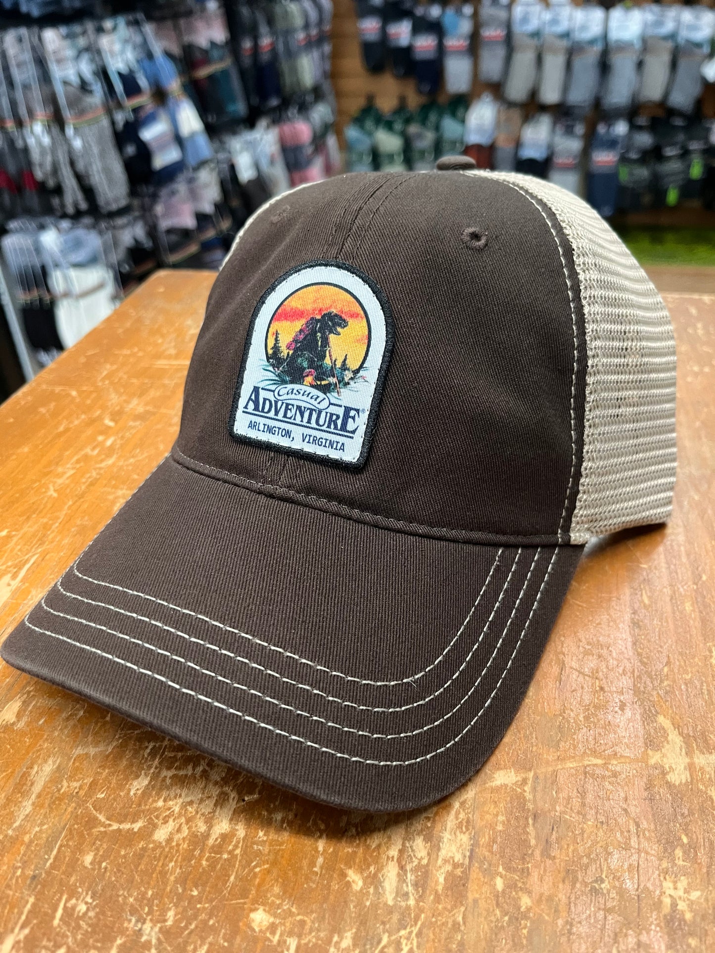 Casual Adventure Dinosaur Garment Washed Trucker Hat