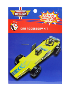 BSA Pinewood Derby Car Accessories Kit, Race Car