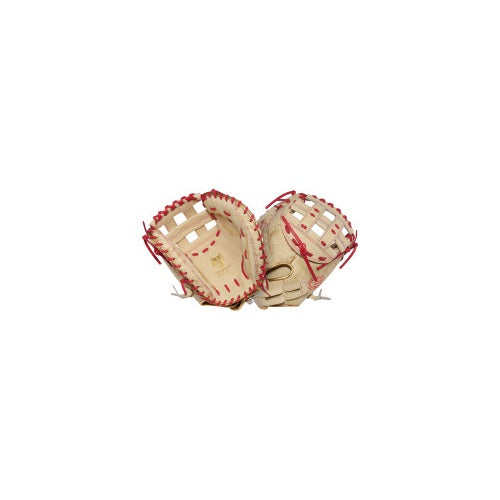 KINZIE HANSEN HEART OF THE HIDE 33-INCH SOFTBALL CATCHER'S MITT, RHT, CAMEL (PROCM33FP-24CS)