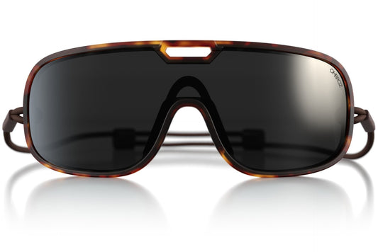Refugio | Regular Size | Tortoise | Grey PC Shield with Black Mirror