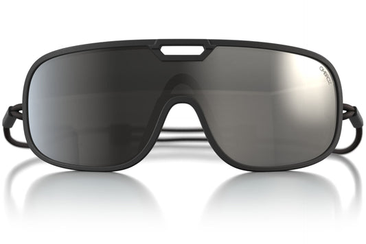 Refugio | Regular Size | Charcoal | Grey PC shield with Silver Flash Mirror