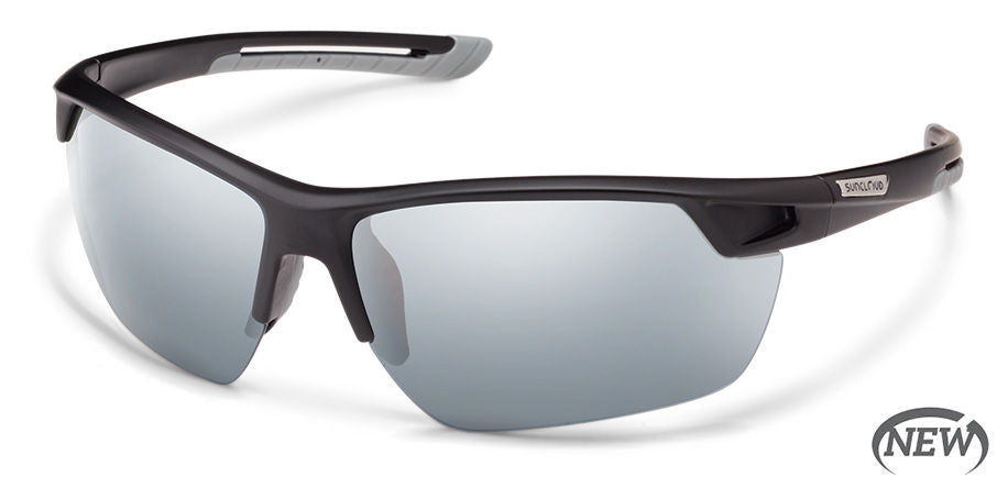 Contender Matte Black | Polarized Silver Mirror