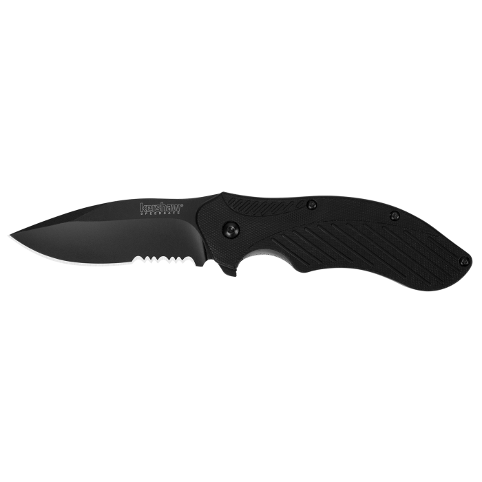 CLASH - BLK/BLK, SERRATED