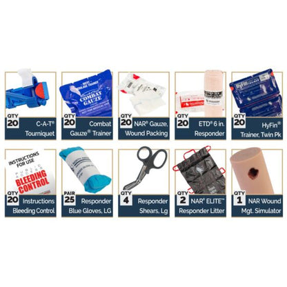 Bleeding Control Skills Training Kit - Advanced with Wound Management Simulator