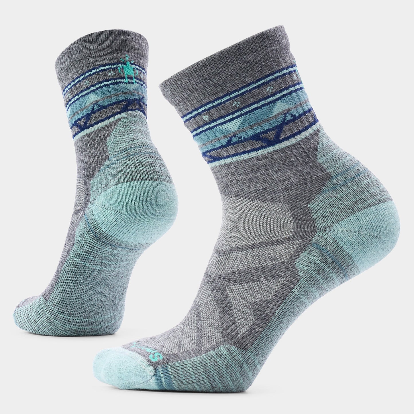 Women's Hike Light Cushion Zig Zag Valley Mid Crew Socks