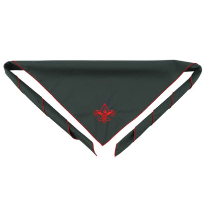 Scouting America Universal Emblem Embroidered Neckerchief Green/Red