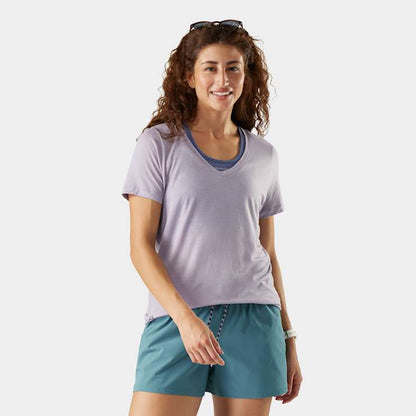 Women's Merino Sport 120 V-Neck Short Sleeve