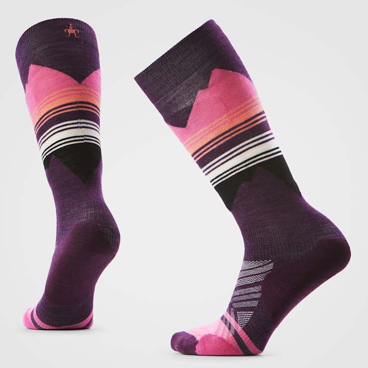 Women's Ski Targeted Cushion Pattern OTC Socks