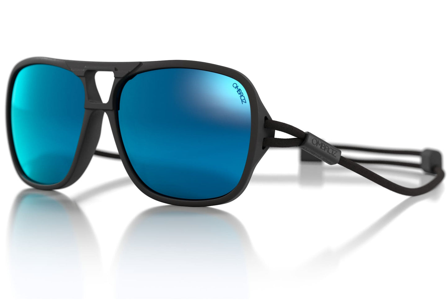 Leggero | Regular Size | Charcoal | Polarized Blue Mirror