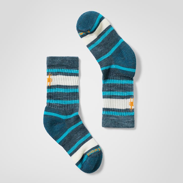 Kids' Hike Light Cushion Striped Crew Socks