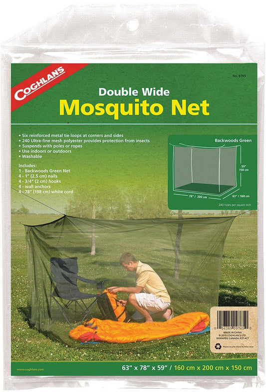 Double Wide Mosquito Net - Green