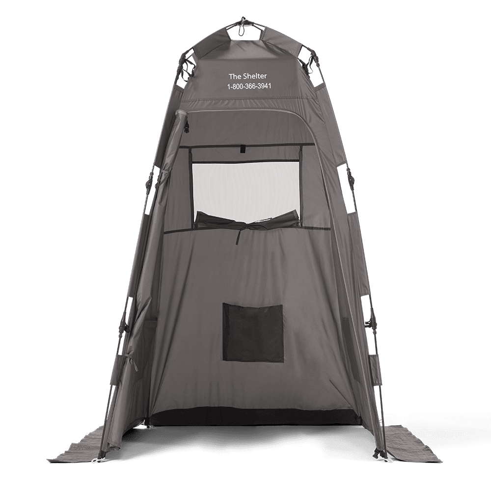 PQ500 – Gray Privacy Shelter