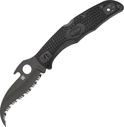 Spyderco byrd Meadowlark2 Gray FRN Partially Serrated