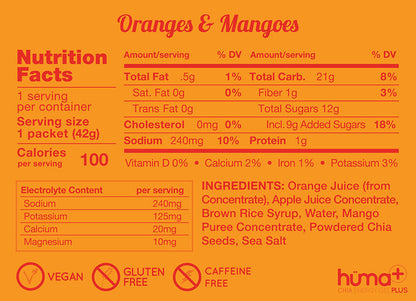 HUMA GEL ORANGES AND MANGOES