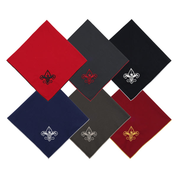 Universal Emblem Embroidered Neckerchief, Khaki Green