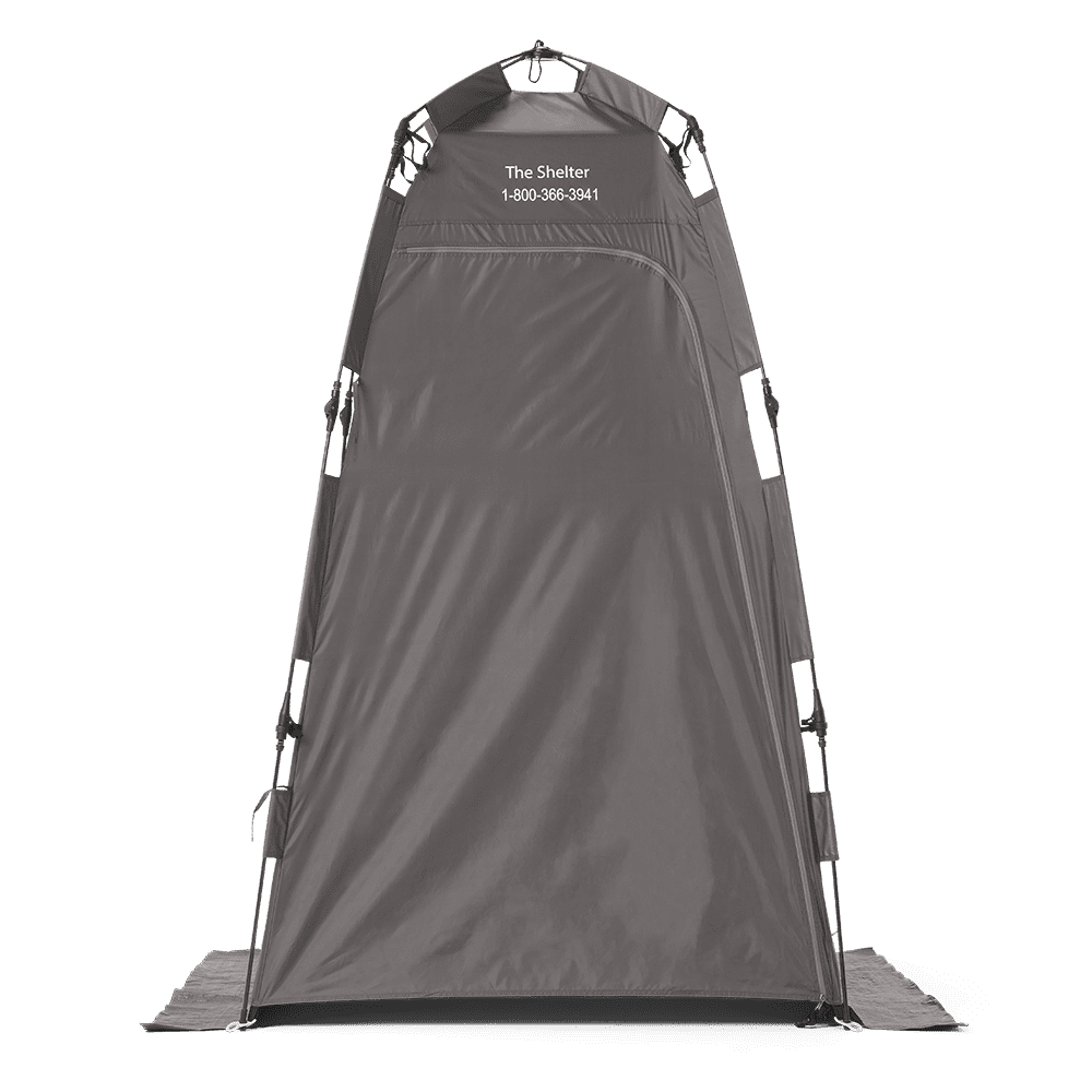 PQ500 – Gray Privacy Shelter