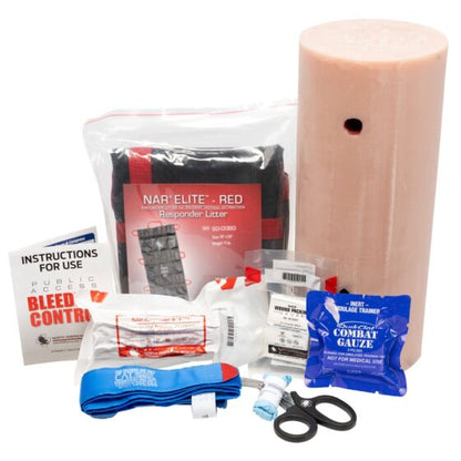 Bleeding Control Skills Training Kit - Advanced with Wound Management Simulator