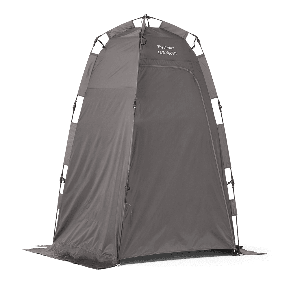 PQ500 – Gray Privacy Shelter