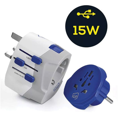WORLDWIDE ADAPTER USB-A & USB-C