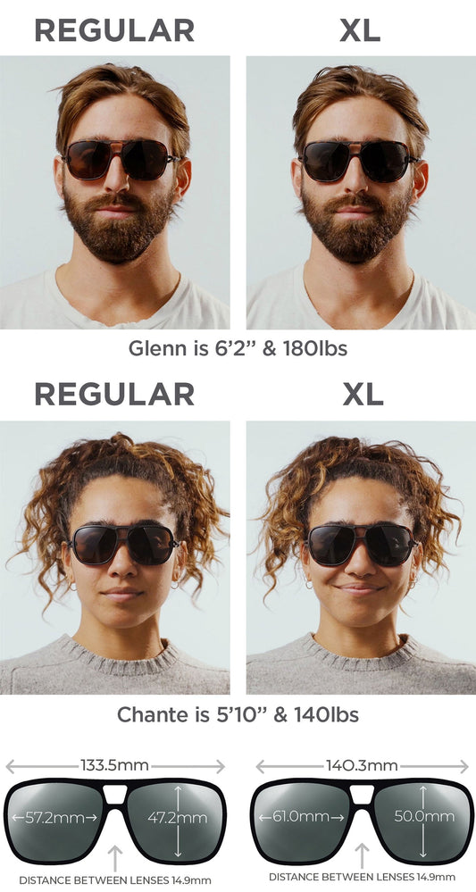 Classics | Regular Size | Charcoal | Polarized Blue Mirror