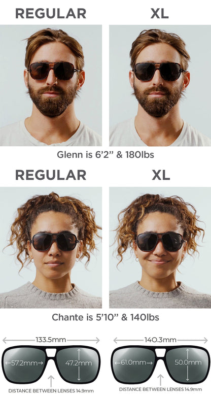 Classics | Regular Size | Charcoal | Polarized Brown
