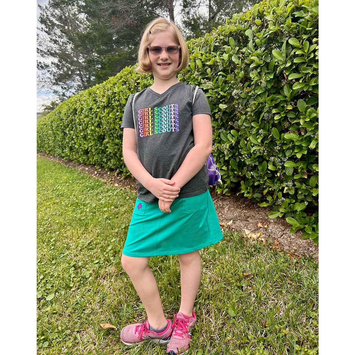 Junior Cargo Skort - Green