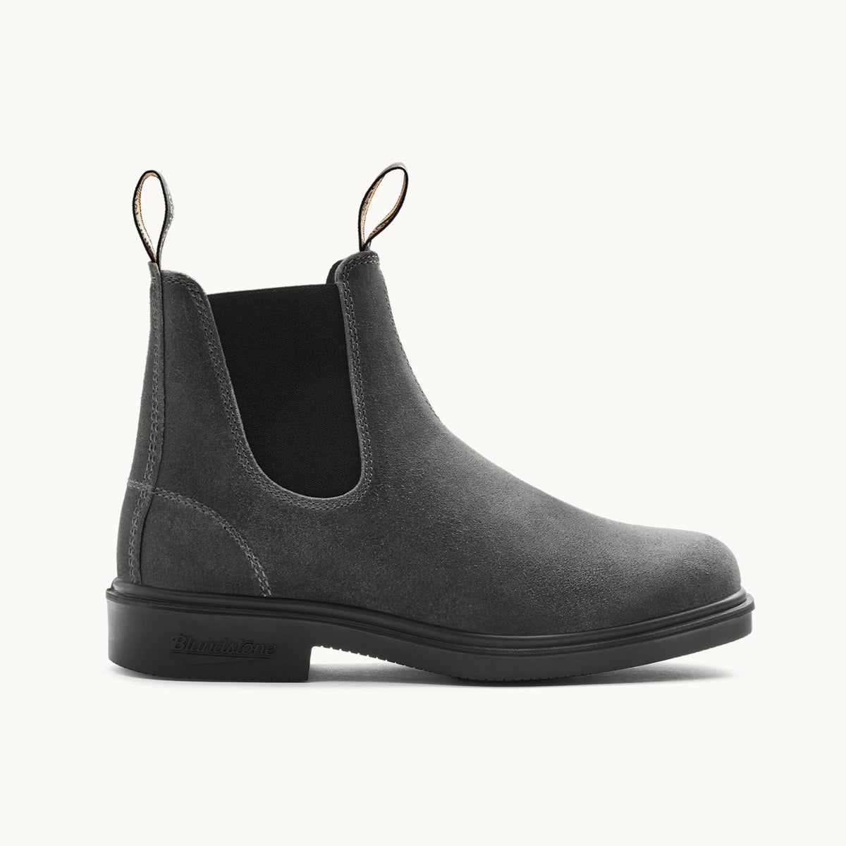 Dress #2582 Grey Suede Leather Chelsea-Boots