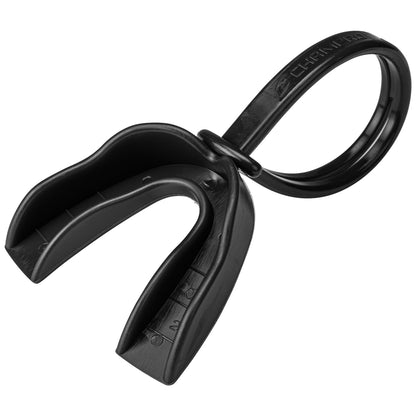 BOIL-AND-BITE STRAPPED MOUTHGUARDS - Adult - Black