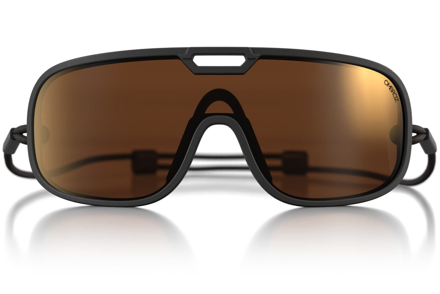 Refugio | Regular Size | Charcoal | Brown PC shield with Bronze Flash Mirror