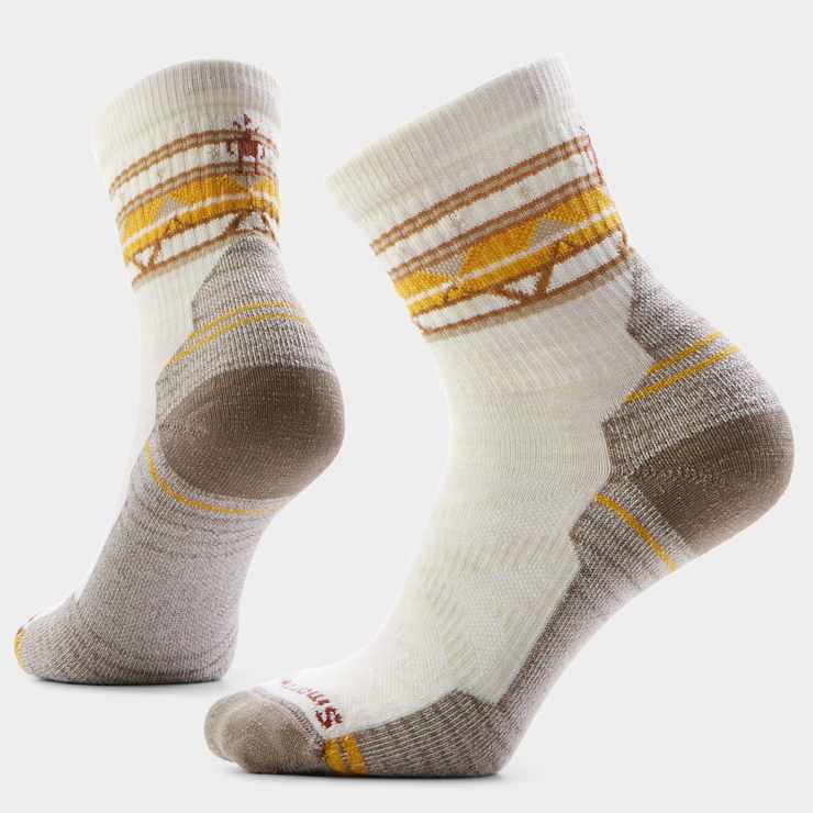 Women's Hike Light Cushion Zig Zag Valley Mid Crew Socks