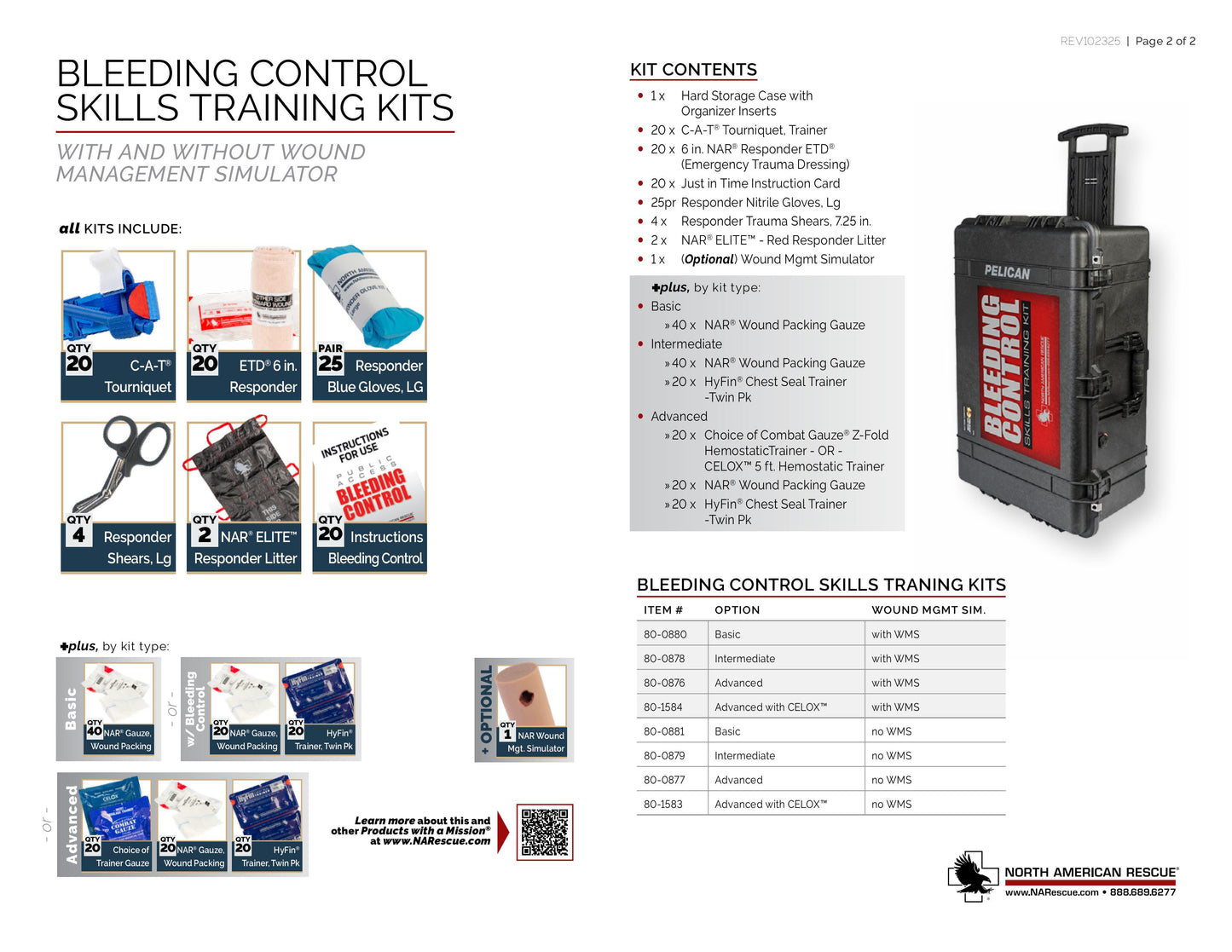 Bleeding Control Skills Training Kit - Advanced with Wound Management Simulator