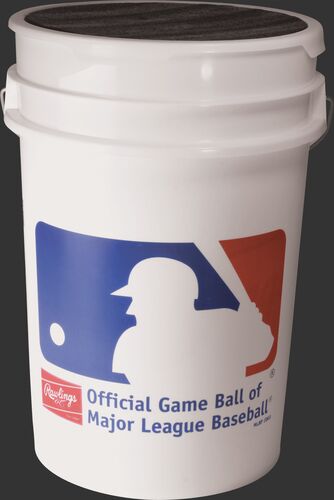 Bucket of ROLB1X Practice Baseballs with 6 Gallon Bucket (30 EA Balls)